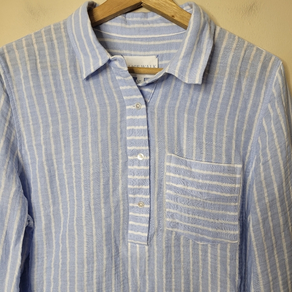 Alice Walk The Striped Organic Cotton Cloud Top Size M NWT - Picture 4 of 11